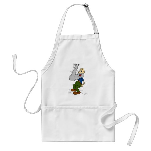 Schort van de oude Man Waving Beard (Voorkant)