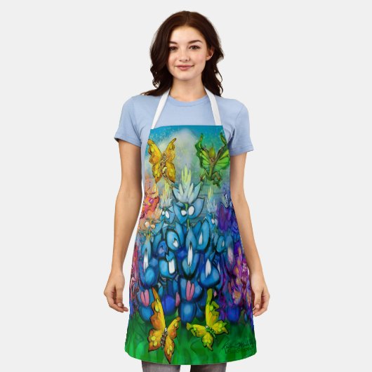 Schort van de Regenboogpartij (Gedragen)