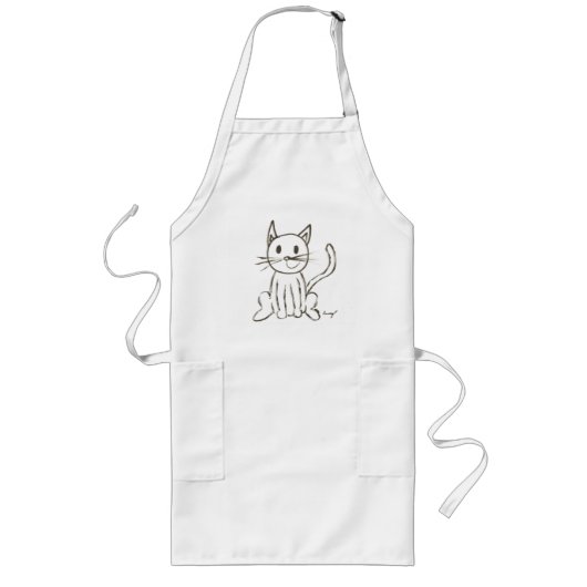 Schort van geverfd Kat (Voorkant)