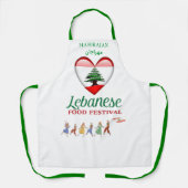 Schort van het Libanese voedselfestival (Mahrajan) (Voorkant)