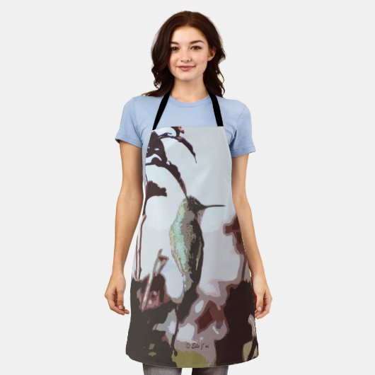 Schort van kalkoenen (Gedragen)