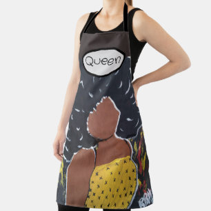 Schort van koningin-Afrikaanse Amerikaanse dame