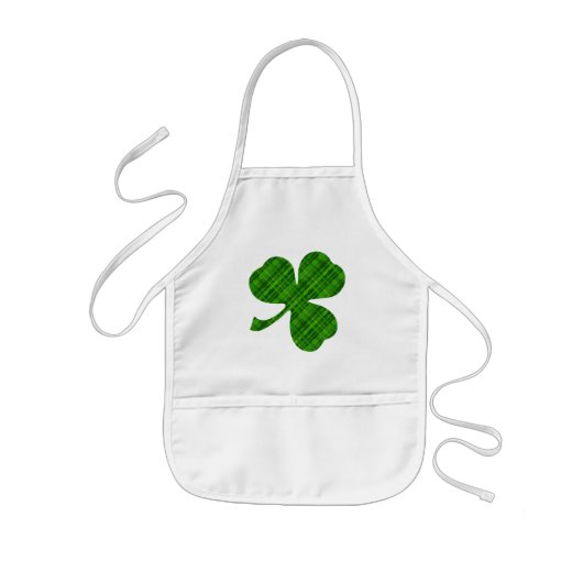 Schort van Lucky Shamrock Kind (Voorkant)