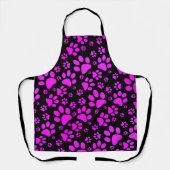 Schort van Paarse en zwarte Prints (Voorkant)