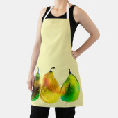 Schort van peren waterverf, groene vruchten (Insitu)