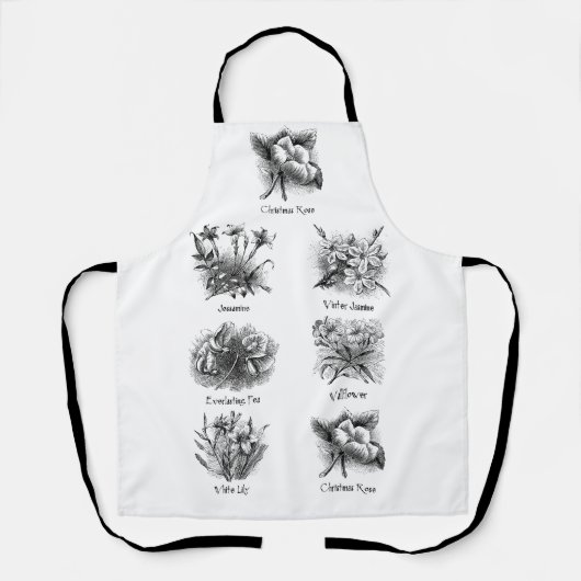 Schort voor botanische illustraties (Voorkant)