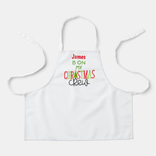 Schort voor kerstrood-groen bakken keuken