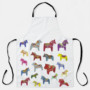 Schort voor kleurrijke Dala Horses
