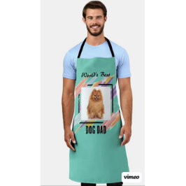  schort voor mannen - kleur, foto en tekst