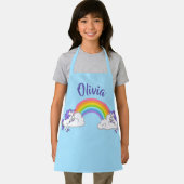 Schort voor regenboog en Unicorns Design (Insitu)