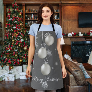 Schort voor zilveren kerstversiering