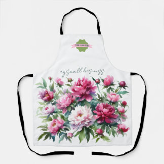 Schort Waterverf Peonies Var01