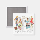  Schorten naaipatroonmagneet Magneet (Voorkant / Achterkant)