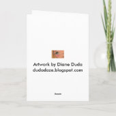 Schorten snaren - Wenskaart Bedankkaart (Achterkant)