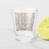 Schot glas met LGBTQ kleuren (Achterkant)