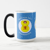 Schot Leeuw Rampant Angel Chanoeka Vlag Gepersonal Magische Mok (Links)