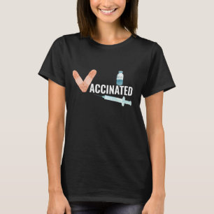 Schot met COVID-coronavirus-vaccin 2021 v T-shirt