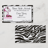 "schoten met standvastigheid" visitekaartje (Voorkant / Achterkant)