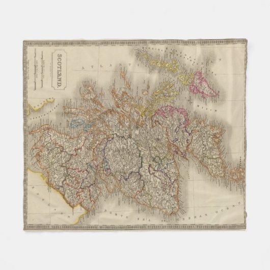 Schotland 12 fleece deken (Voorkant (Horizontaal))