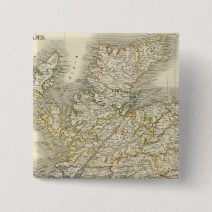 Schotland 24 vierkante button 5,1 cm