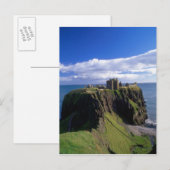 Schotland, Aberdeen. Kasteel Dunnotar. Briefkaart (Voorkant / Achterkant)
