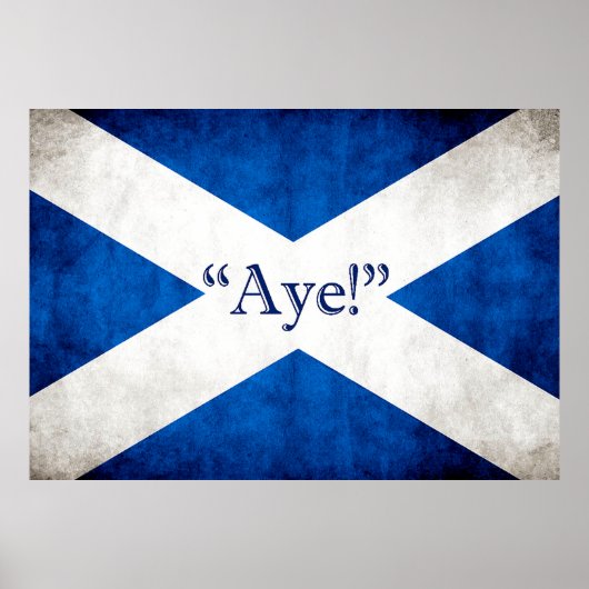 Schotland, AYE! Poster (Voorkant)