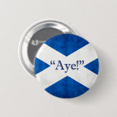 Schotland, AYE! Ronde Button 5,7 Cm (Voorkant /achterkant)