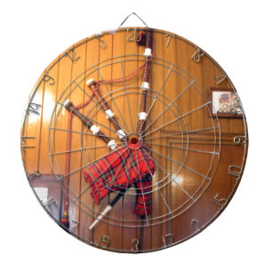 Schotland Bagpipe Tartan Musical Instrument Dartbord