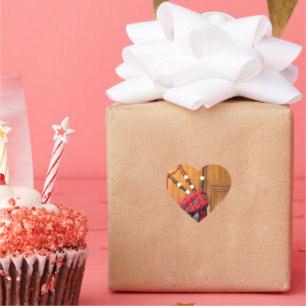 Schotland Bagpipe Tartan Musical Instrument Hart Sticker