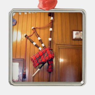 Schotland Bagpipe Tartan Musical Instrument Metalen Ornament