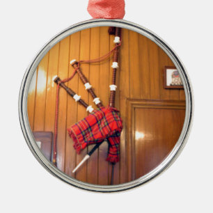 Schotland Bagpipe Tartan Musical Instrument Metalen Ornament