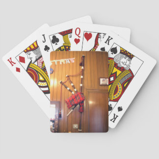 Schotland Bagpipe Tartan Musical Instrument Speelkaarten