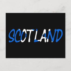 Schotland boven Schotse vlag pcnt Briefkaart
