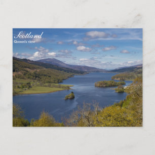 Schotland - briefkaart van het uitzicht van de kon