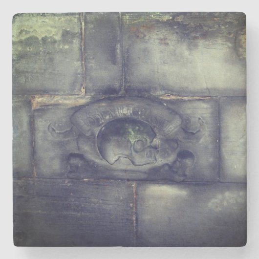 Schotland Crossbones Stenen Onderzetter (Voorkant)