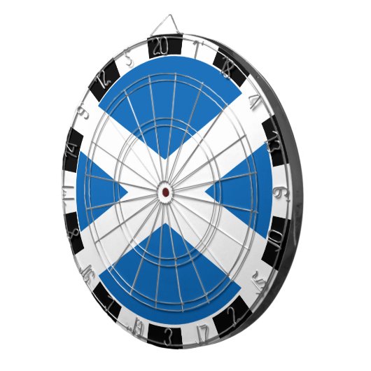 Schotland Dartboard, spelbord, Schotse vlag Dartbord (Voorkant Rechts)