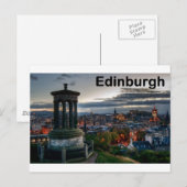 Schotland Edinburgh skyline (St.K.) Briefkaart (Voorkant / Achterkant)