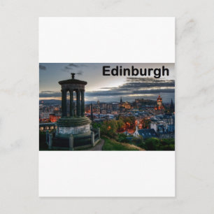 Schotland Edinburgh skyline (St.K.) Briefkaart