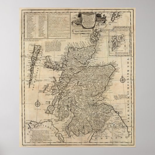 Schotland en Noord-Brittannië Poster (Voorkant)