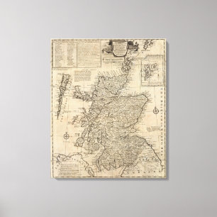 Schotland en Noord-Groot-Brittannië Canvas Afdruk