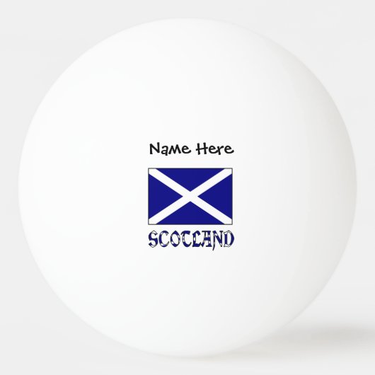 Schotland en St. Andrew Cross Flag gepersonaliseer Pingpongballen (Voorkant)
