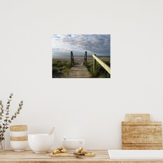 schotland Findhorn Boardwalk Poster (Keuken)
