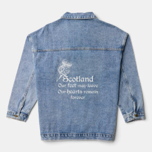 Schotland Forever Thistle Design Denim Jacket