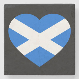 Schotland Heartflag coastercn Stenen Onderzetter