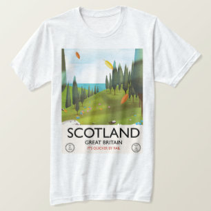Schotland 'Het is sneller per spoor' Reisposter T-shirt