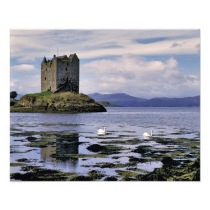 Schotland, Highland, Wester Ross, Stalker Foto Afdruk