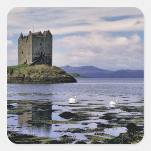 Schotland, Highland, Wester Ross, Stalker Vierkante Sticker