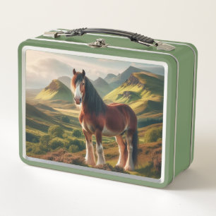 Schotland hooglanden Clydesdale paard