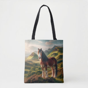 Schotland hooglanden Clydesdale paard Draagtas