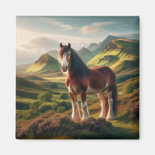 Schotland hooglanden Clydesdale paard Magneet